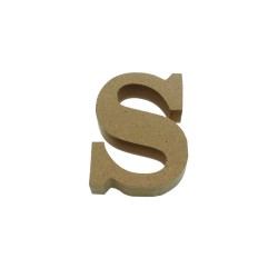 MDF 3D Letter Small s